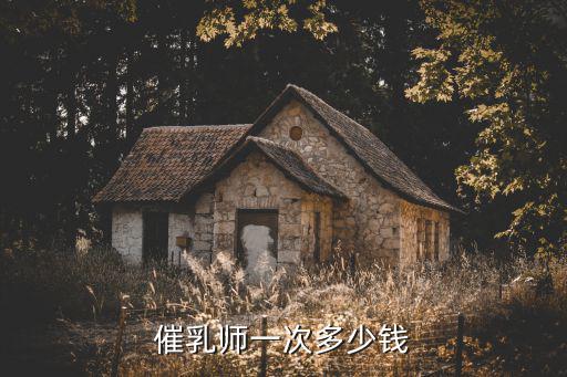 催乳师一次多少钱