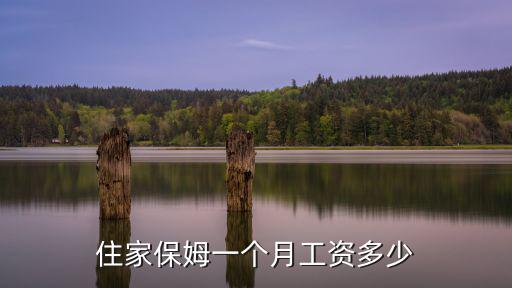 住家保姆一个月工资多少