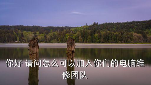 怎么加入58到家电脑维修，你好 请问怎么可以加入你们的电脑维修团队
