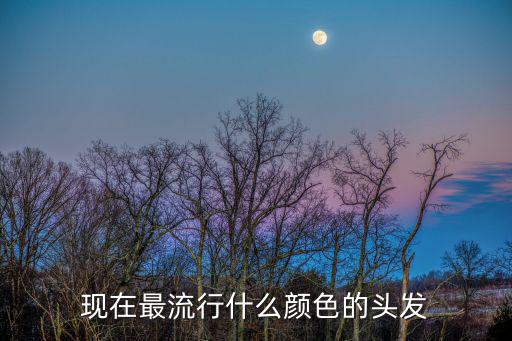什么样颜色头发流行时尚，现在流行什么颜色的发色