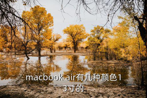 macbook air有几种颜色13寸的