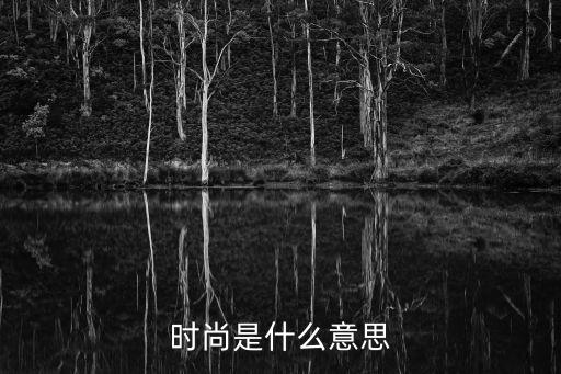 时尚是什么意思