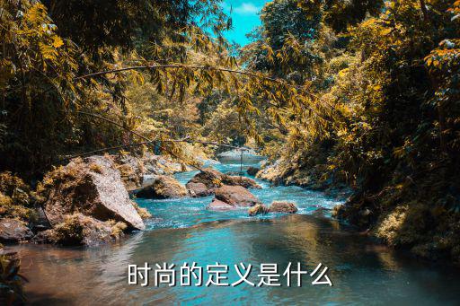 时尚的定义是什么