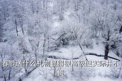 春节送什么礼物显得很高级但实际并不贵