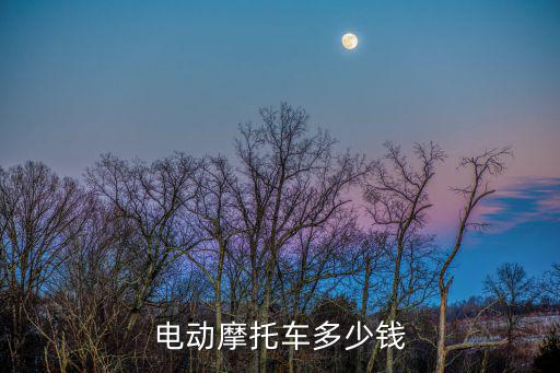 电动摩托车多少钱