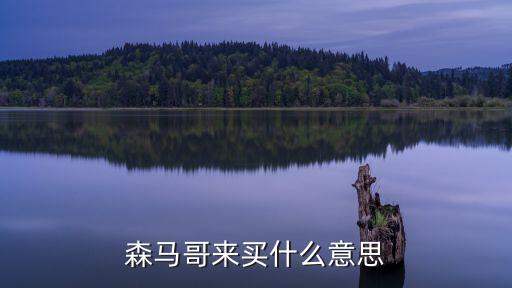 森马哥来买什么意思