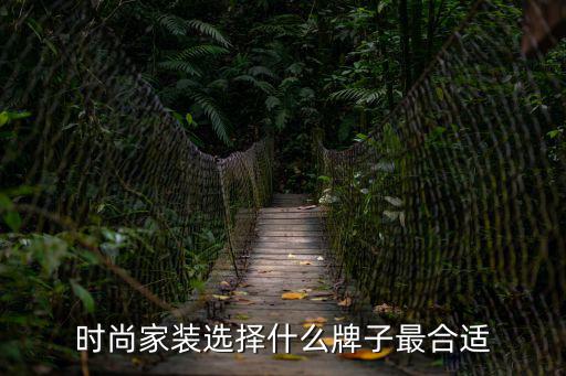时尚家装选择什么牌子最合适