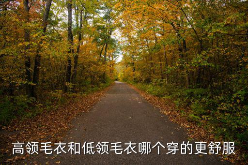 高领毛衣和低领毛衣哪个穿的更舒服