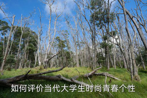 如何评价当代大学生时尚青春个性