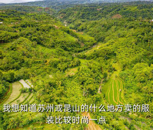 我想知道苏州或昆山的什么地方卖的服装比较时尚一点