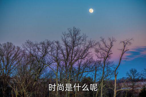 时尚是什么呢