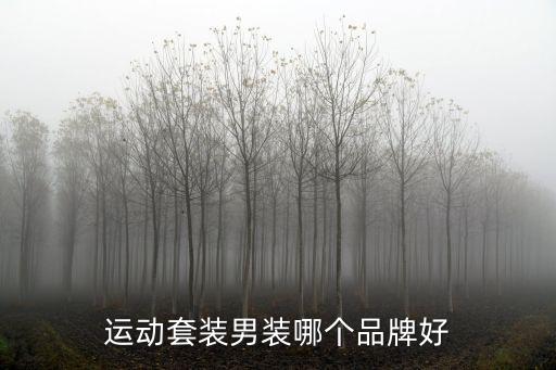 运动套装男装哪个品牌好