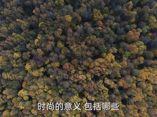 时尚的意义 包括哪些