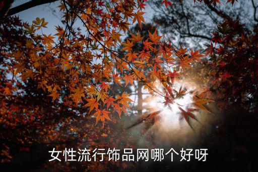 女性流行饰品网哪个好呀