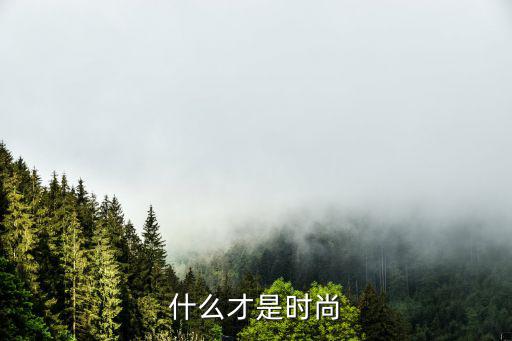 什么才是时尚