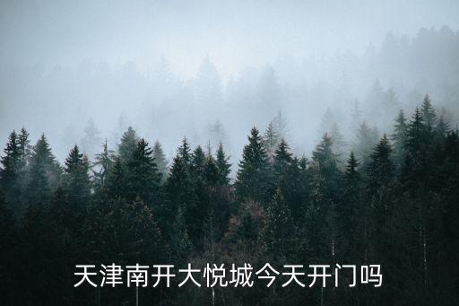 天津南开大悦城今天开门吗