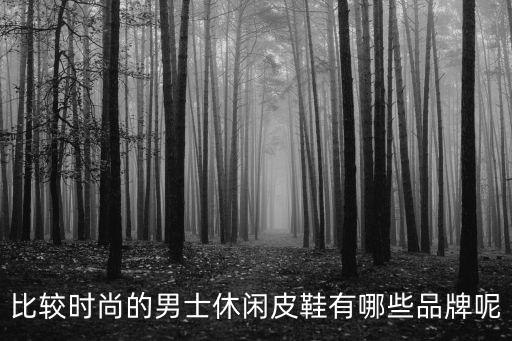 比较时尚的男士休闲皮鞋有哪些品牌呢