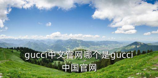gucci中文官网哪个是gucci中国官网