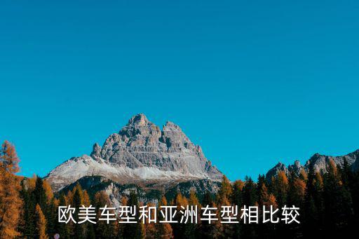 欧美车型和亚洲车型相比较