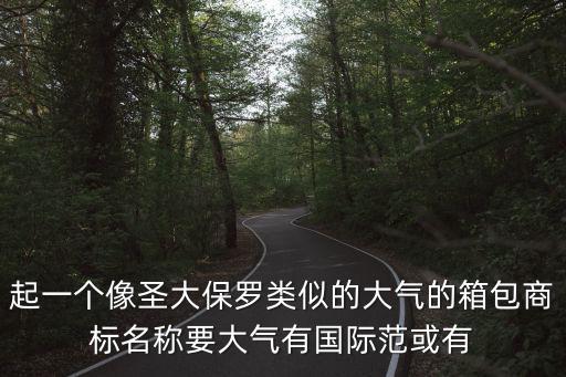 好听大气的商标，起一个像圣大保罗类似的大气的箱包商标名称要大气有国际范或有