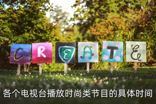 各个电视台播放时尚类节目的具体时间