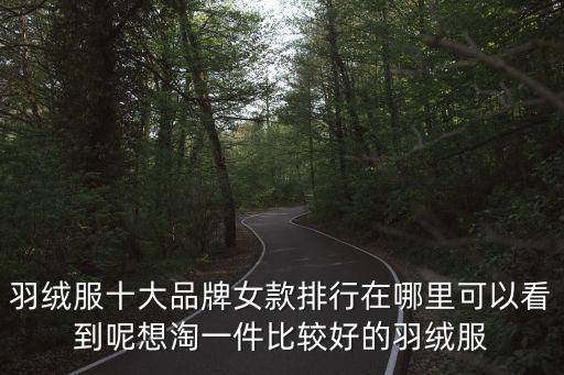 世界十大羽绒服品牌排行榜，十大品牌羽绒服有哪些