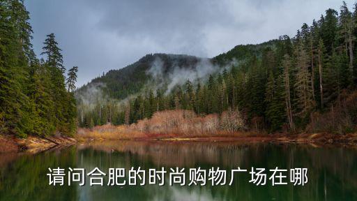 合肥哪个商场的衣服时尚，合肥哪里的衣服好又便宜好看