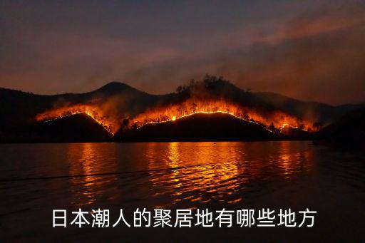日本潮人的聚居地有哪些地方