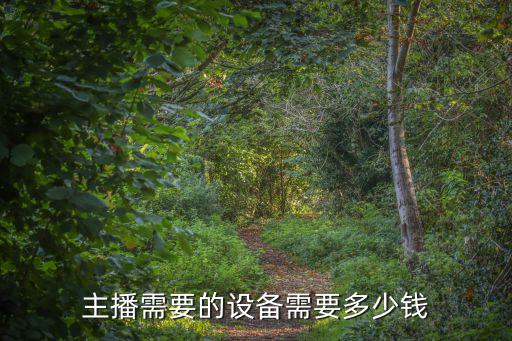 直播全套设备多少钱啊，主播需要的设备需要多少钱
