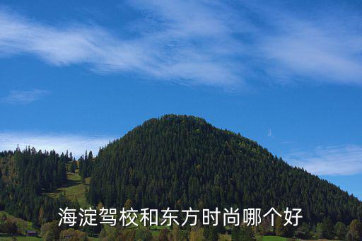 海淀驾校和东方时尚哪个好