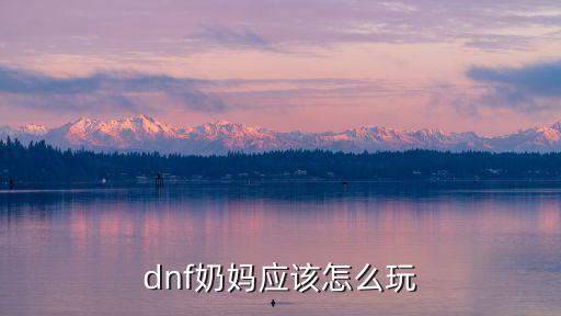 dnf奶妈应该怎么玩