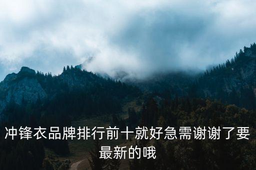 户外冲锋衣品牌排行标志图，户外冲锋衣排行榜