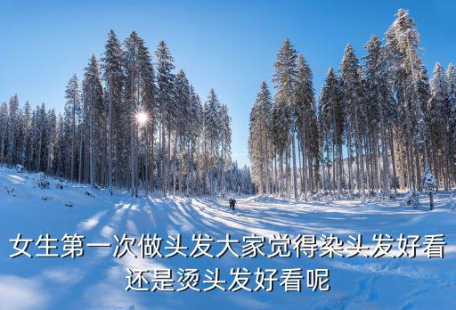 女生第一次做头发大家觉得染头发好看还是烫头发好看呢
