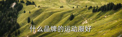 什么品牌的运动服好