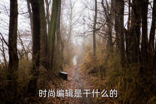 时尚编辑是干什么的