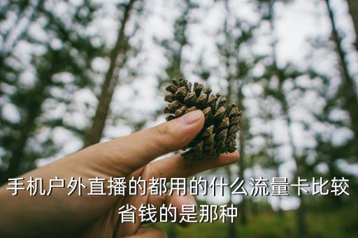 手机户外直播的都用的什么流量卡比较省钱的是那种