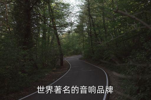 世界著名的音响品牌