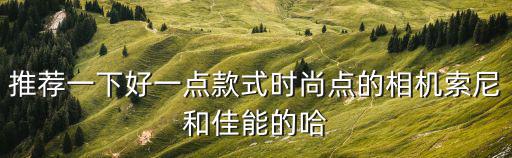 推荐一下好一点款式时尚点的相机索尼和佳能的哈