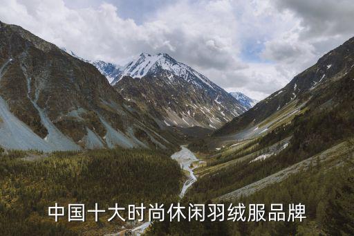中国十大时尚休闲羽绒服品牌