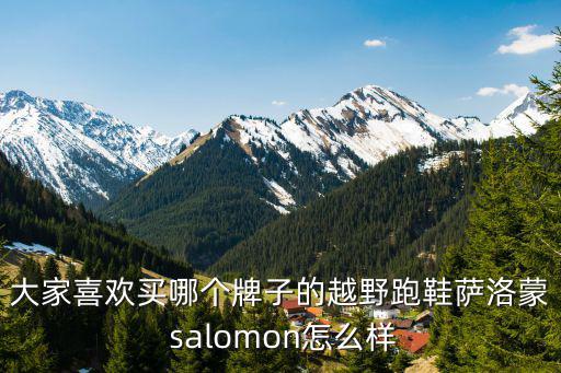 大家喜欢买哪个牌子的越野跑鞋萨洛蒙 salomon怎么样