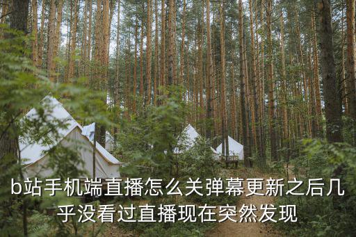 手机B站直播怎么隐藏弹幕，b站手机端直播怎么关弹幕更新之后几乎没看过直播现在突然发现