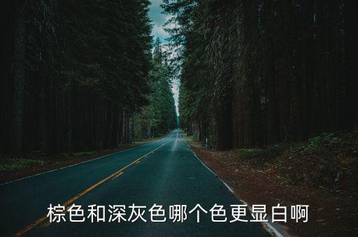 深灰和棕色哪个颜色时尚，棕色和深灰色哪个色更显白啊