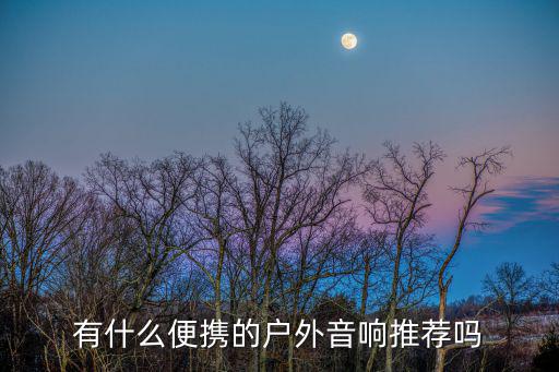 有什么便携的户外音响推荐吗