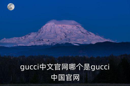gucci中文官网哪个是gucci中国官网