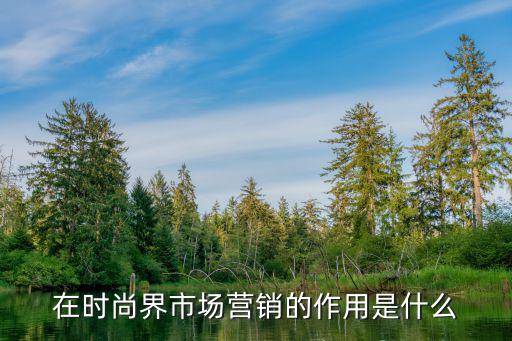 在时尚界市场营销的作用是什么