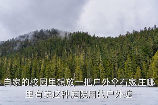 自家的校园里想放一把户外伞石家庄哪里有卖这种庭院用的户外遮