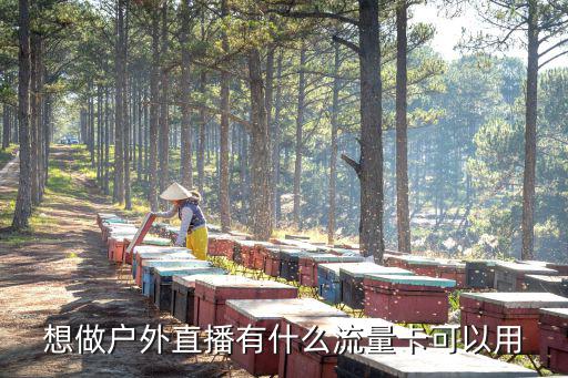 想做户外直播有什么流量卡可以用