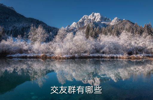 交友群有哪些