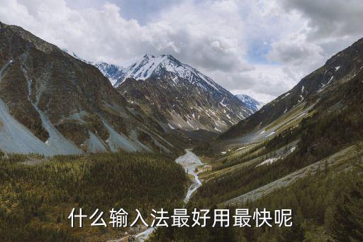 什么输入法最好用最快呢