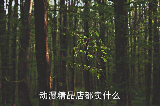 动漫精品店都卖什么